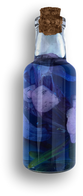 Bottle with Blue Potion